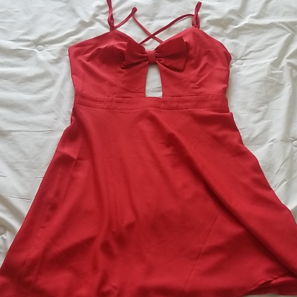 NWOT Red strappy dress